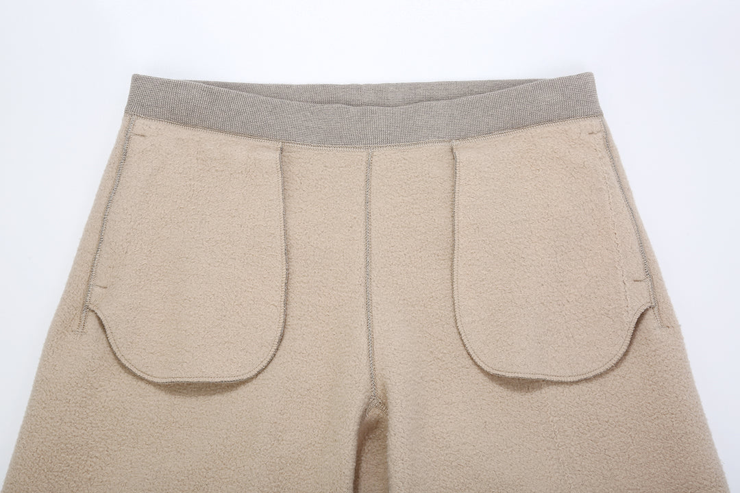Deluxeware S500-00 20oz Heavyweight Loopwheeled Sweatpants Made in Japan Grey Brushed Reverse Side