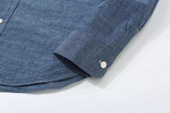 Deluxeware 7623 7oz Indigo Selvedge Chambray Work Shirt