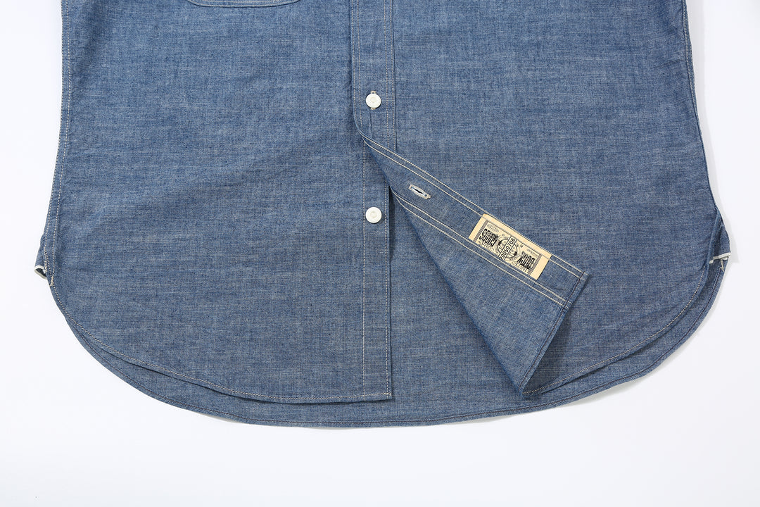 Deluxeware 7623 7oz Indigo Selvedge Chambray Work Shirt