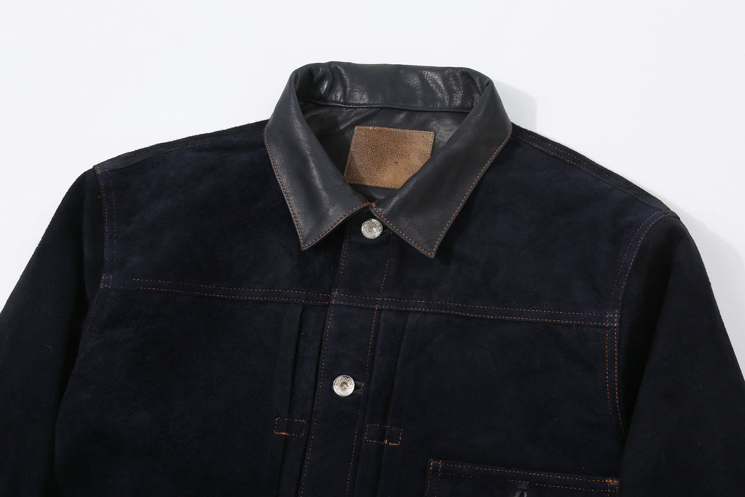 Moto Motor RCLL5 washable horsehide roughout jacket vintage leather jacket Japan detail