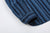 Samurai Jeans SSS25-SKSW Natural Indigo Sashiko Stripe Work Shirt - Cuff Button and Navy Twill Lining