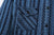 Samurai Jeans SSS25-SKSW Natural Indigo Sashiko Stripe Work Shirt - Right Flap Chest Pocket Detail