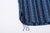 Samurai Jeans SSS25-SKSW Natural Indigo Sashiko Stripe Work Shirt - Side Gusset and Chain-stitch Runoff