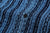 Samurai Jeans SSS25-SKSW Natural Indigo Sashiko Stripe Work Shirt - Button Close-Up Detail