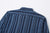 Samurai Jeans SSS25-SKSW Natural Indigo Sashiko Stripe Work Shirt - Back Yoke and Collar Detail