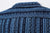 Samurai Jeans SSS25-SKSW Natural Indigo Sashiko Stripe Work Shirt - Triple-stitched Back Yoke Construction