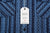 Samurai Jeans SSS25-SKSW Natural Indigo Sashiko Stripe Work Shirt - Hang Tag