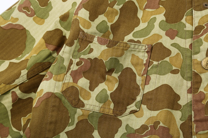 Boncoura Duck Hunter Camo Coverall – Chest Pocket Detail
