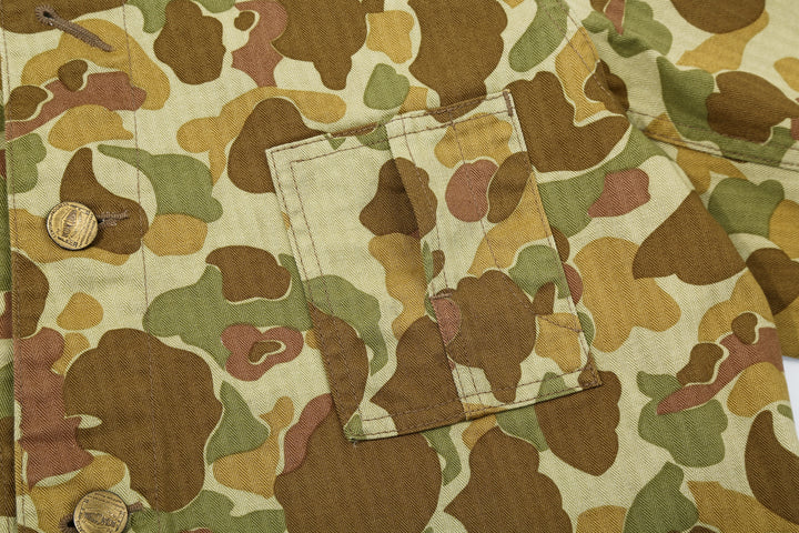 Boncoura Duck Hunter Camo Coverall – Chest Pocket and Stitching Detail