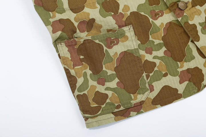 Boncoura Duck Hunter Camo Coverall – Lower Patch Pocket Detail