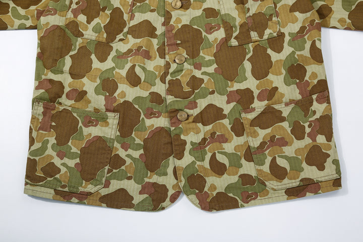Boncoura Duck Hunter Camo Coverall – Lower Front Pockets and Rounded Hem