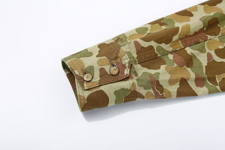 Boncoura Duck Hunter Camo Coverall – Adjustable Button Cuff Detail