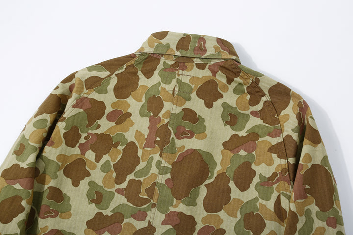 Boncoura Duck Hunter Camo Coverall – Back Raglan Sleeve Detail
