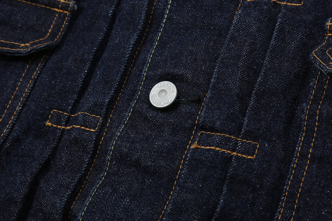 boncoura 15oz selvedge denim type 2 jacket indigo made in japan