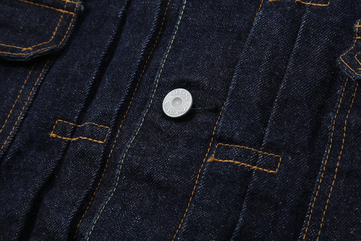 boncoura 15oz selvedge denim type 2 jacket indigo made in japan