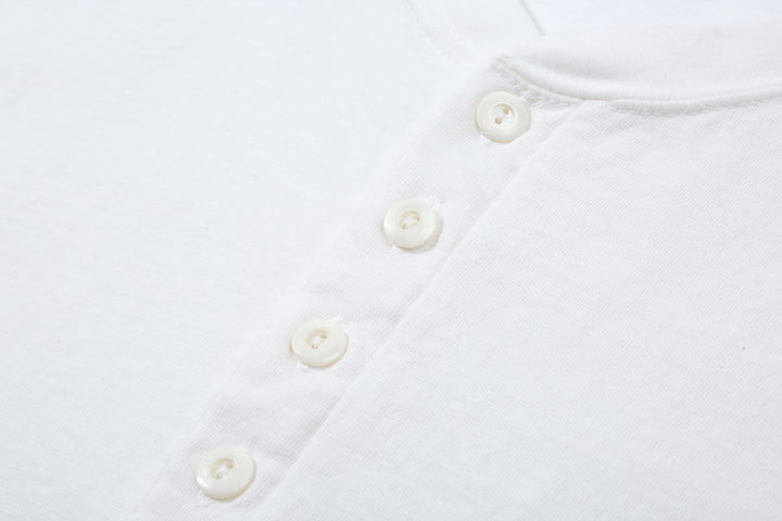 Dalee’s & Co. Spinner 1920s 4-Button Henley Loopwheeled T-Shirt