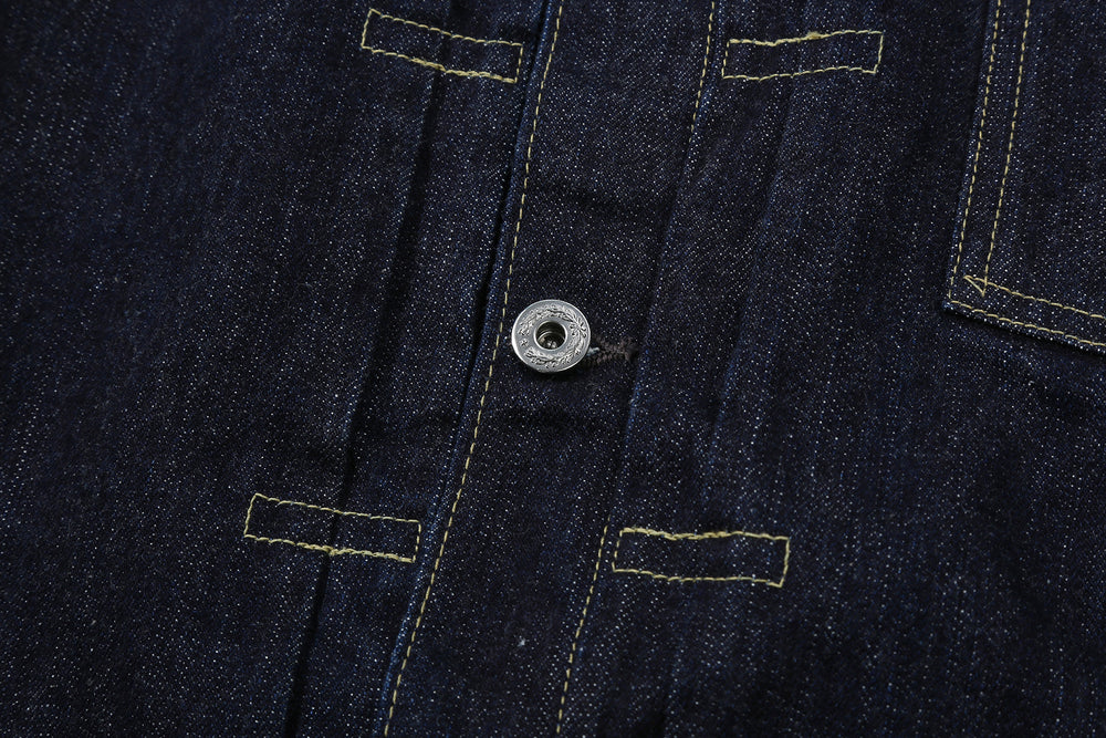 Freewheelers Vanishing West S506XX 1944-45 WW2 Type 1 selvedge denim jacket indigo Japan detail