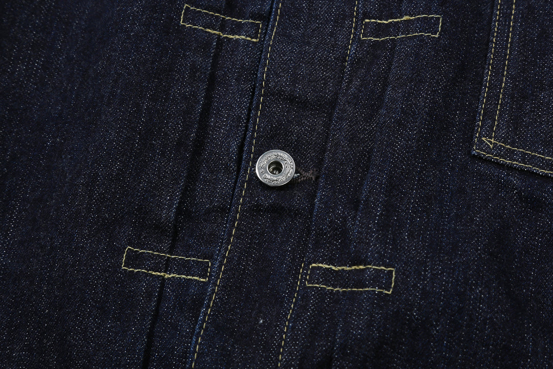 Freewheelers Vanishing West S506XX 1944-45 WW2 Type 1 selvedge denim jacket indigo Japan detail