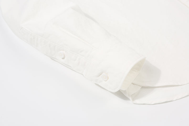UES 502205 8.6oz Slub Oxford B.D. Shirt White Cuff Detail