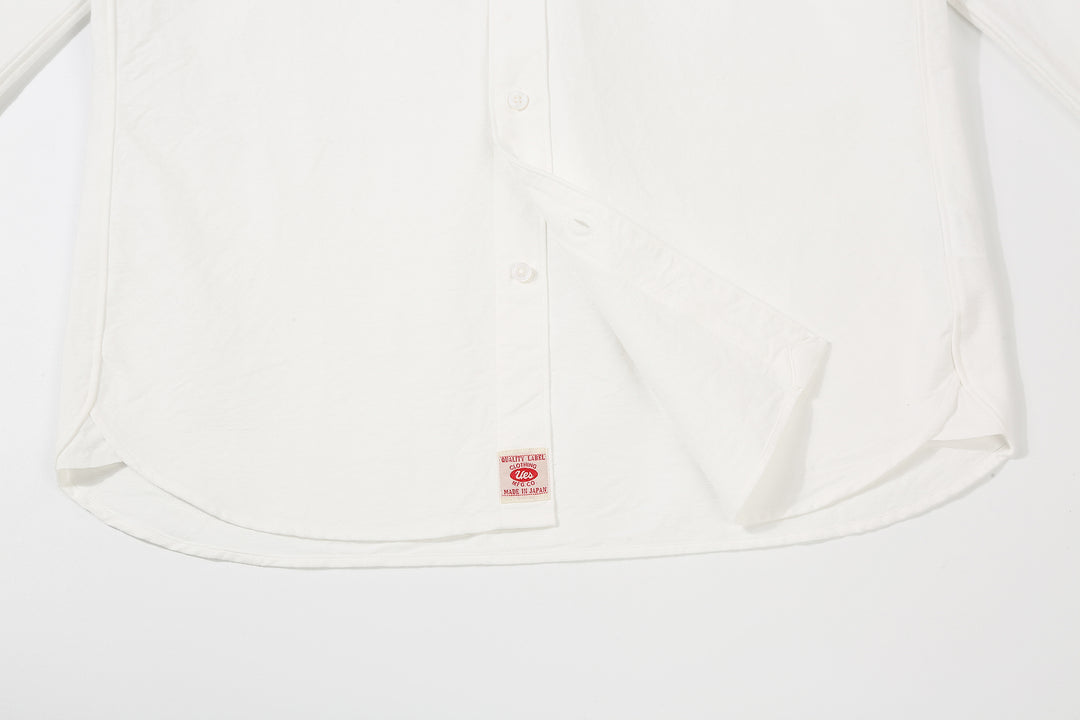 UES 502205 8.6oz Slub Oxford B.D. Shirt White UES Label