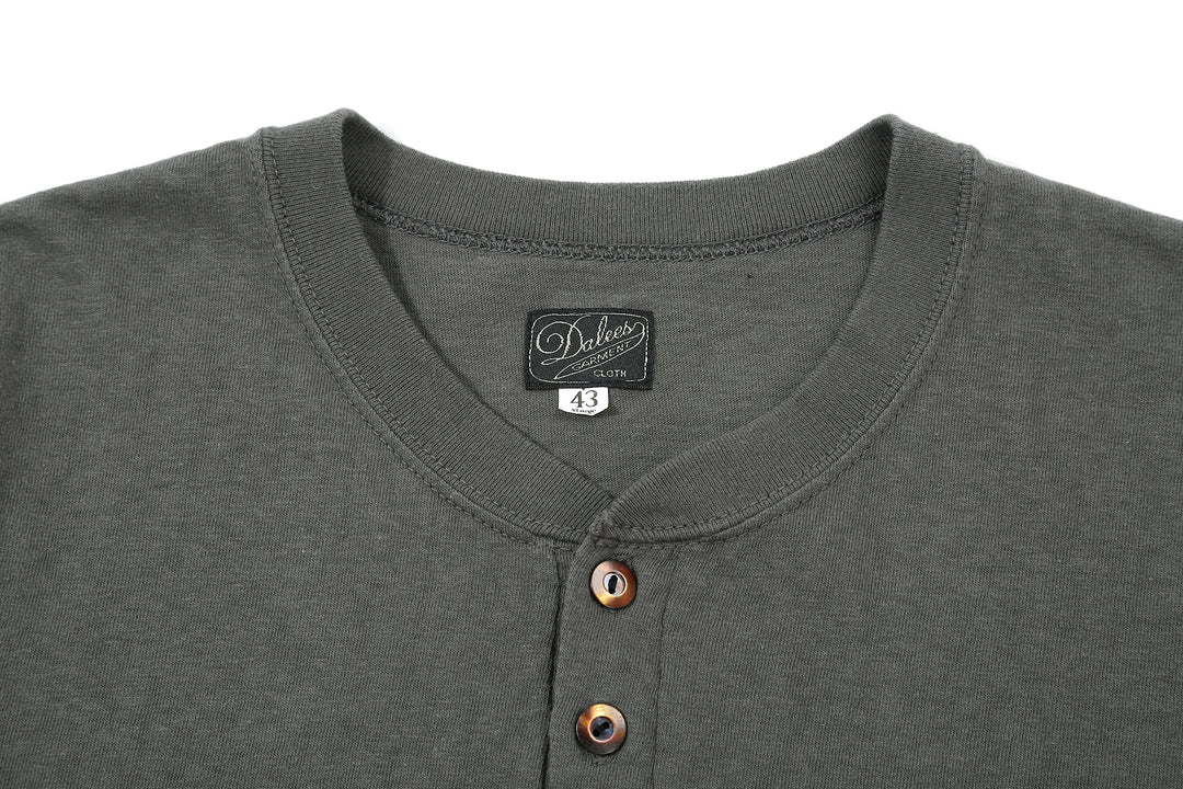 Dalee’s & Co. Spinner 1920s 4-Button Henley Loopwheeled T-Shirt