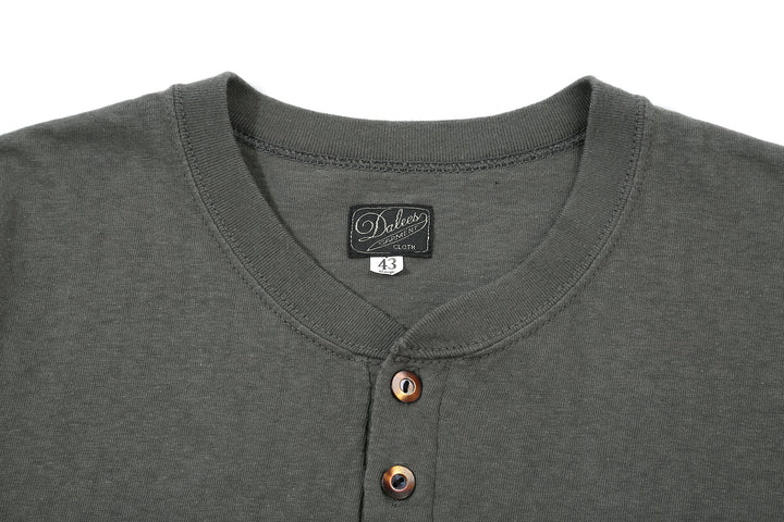 Dalee’s & Co. Spinner 1920s 4-Button Henley Loopwheeled T-Shirt