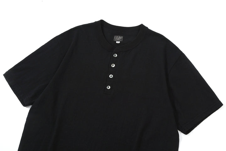 Dalee’s & Co. Spinner 1920s 4-Button Henley Loopwheeled T-Shirt