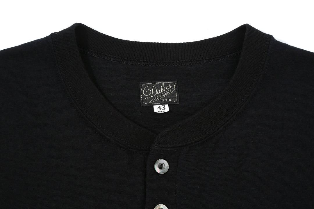 Dalee’s & Co. Spinner 1920s 4-Button Henley Loopwheeled T-Shirt