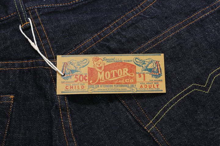 Moto Motor New Vintage 13oz Selvedge Indigo Denim 1947 Model - Regular Straight Fit