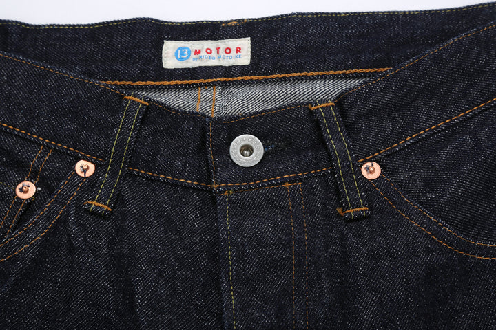 Moto Motor New Vintage 13oz Selvedge Indigo Denim 1947 Model - Regular Straight Fit