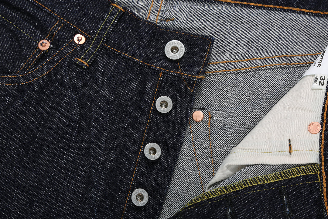 Moto Motor New Vintage 13oz Selvedge Indigo Denim 1947 Model - Regular Straight Fit
