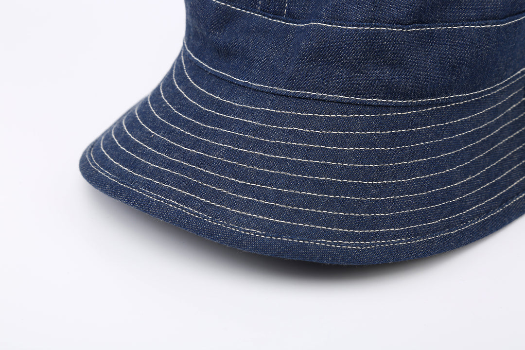 Warehouse Lot 5200 denim army hat full brim daisy hat made in Japan indigo cotton brim stitch