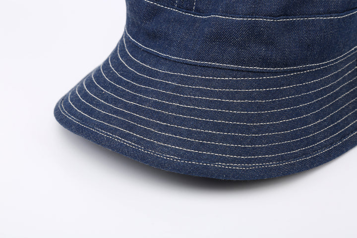 Warehouse Lot 5200 denim army hat full brim daisy hat made in Japan indigo cotton brim stitch