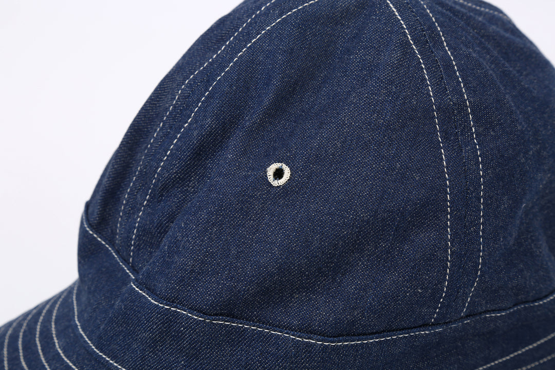Warehouse Lot 5200 denim army hat full brim daisy hat made in Japan indigo cotton detail