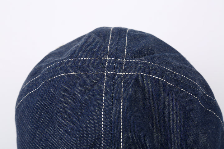 Warehouse Lot 5200 denim army hat full brim daisy hat made in Japan indigo cotton seam detail