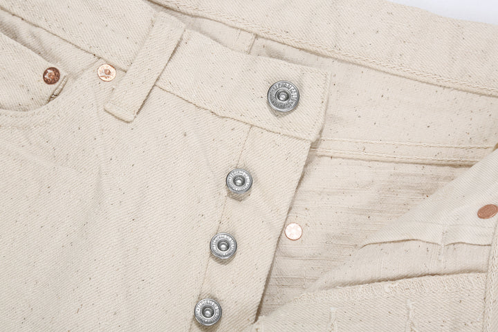 Samurai Jeans S510SC-KI 18oz Samurai Cotton selvedge denim regular straight fit buttons detail
