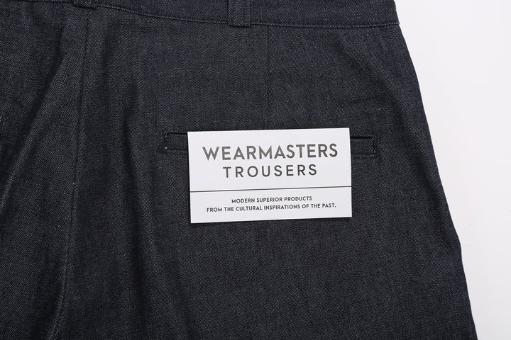 Attractions Wearmasters Lot.344 Heritage Denim Trousers Indigo – Back Welt Pocket and Paper Flasher Detail