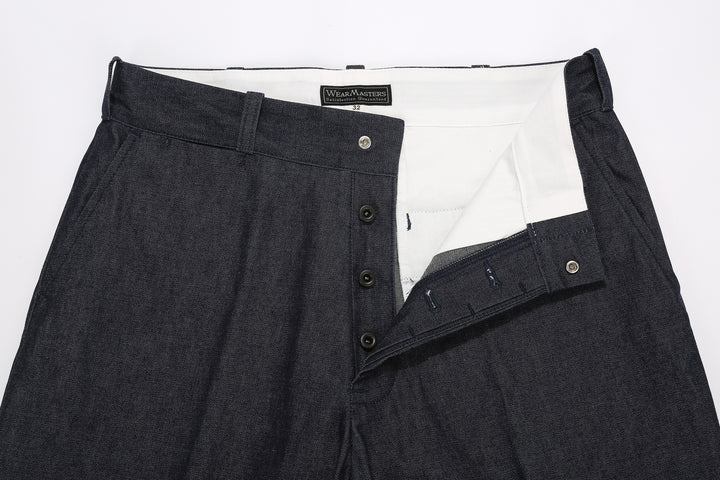 Attractions Wearmasters Lot.344 Heritage Denim Trousers Indigo – Button Fly Interior