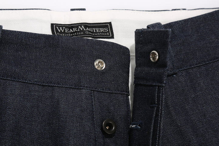 Attractions Wearmasters Lot.344 Heritage Denim Trousers Indigo – Inner Fly Construction