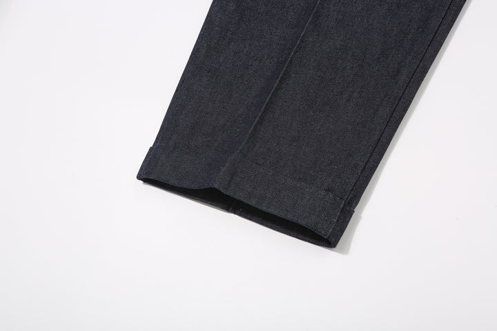 Attractions Wearmasters Lot.344 Heritage Denim Trousers Indigo – Double-Hem Detail