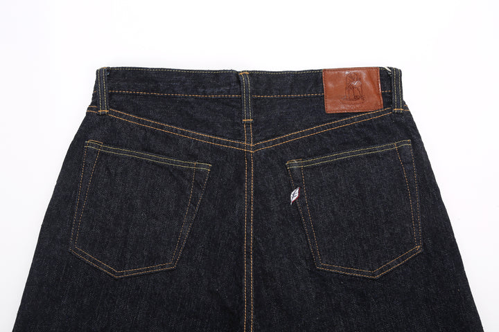 Pure Blue Japan XX-002 14oz Indigo Selvedge Jeans - Back Pockets and Leather Patch