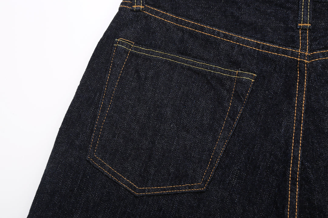 Pure Blue Japan XX-002 14oz Indigo Selvedge Jeans - Back Pocket Detail
