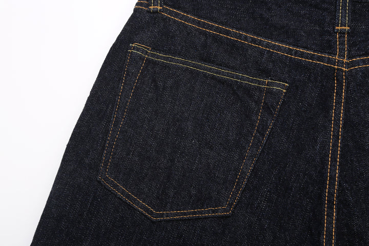 Pure Blue Japan XX-002 14oz Indigo Selvedge Jeans - Back Pocket Detail