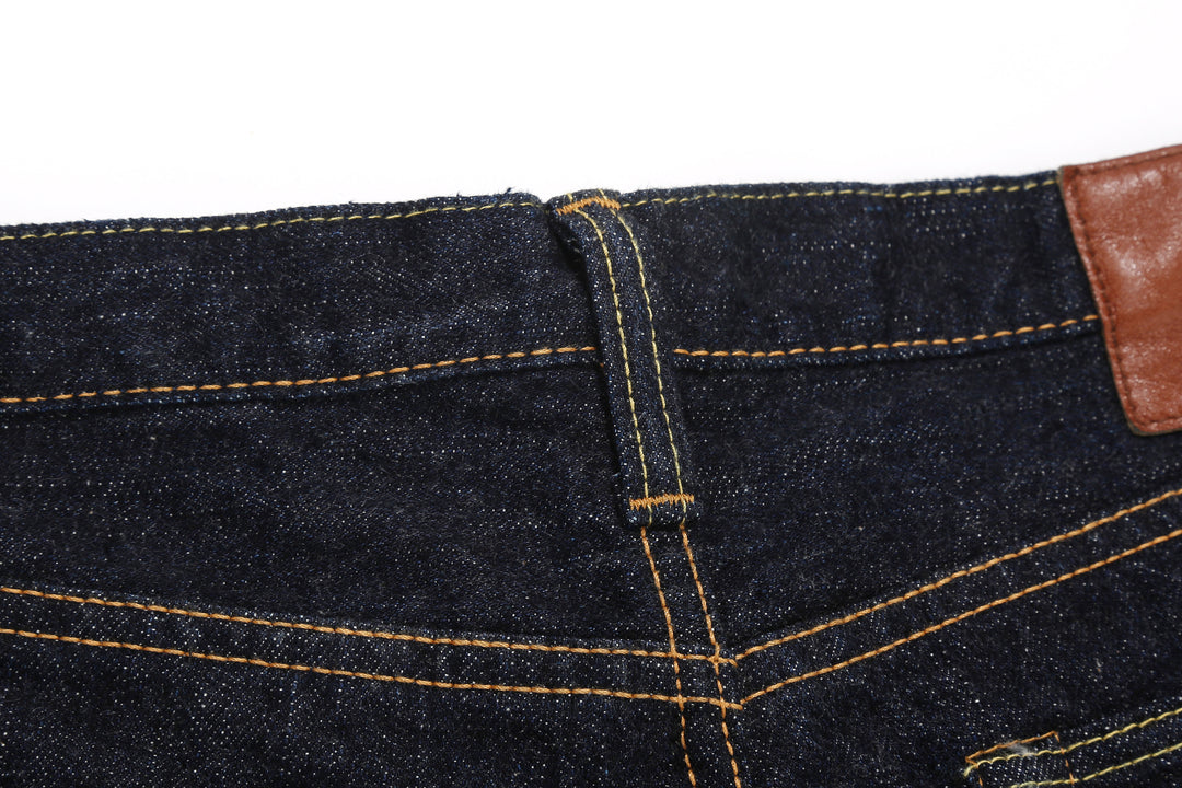 Pure Blue Japan XX-002 14oz Indigo Selvedge Jeans - Back Yoke and Belt Loop Detail