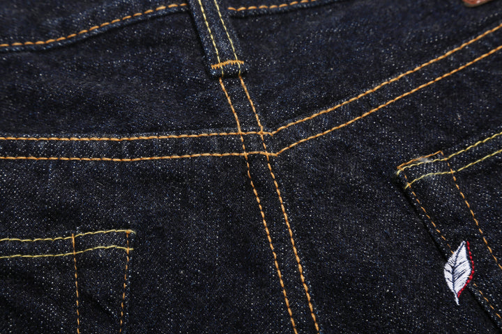 Pure Blue Japan XX-002 14oz Indigo Selvedge Jeans - Back Yoke Detail