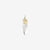 Moto Hideo Motoike FT-06-L Silver Feather with K18 Gold Heart Top - Medium