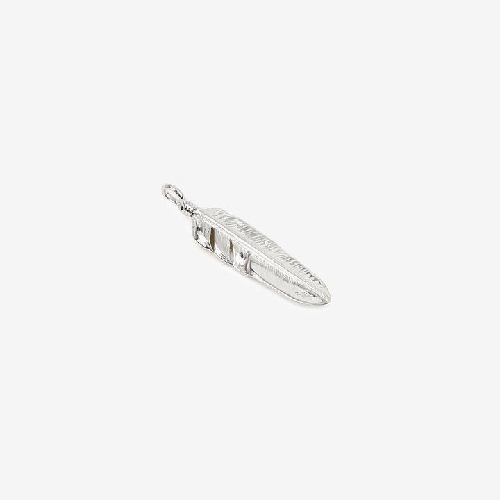 Moto Hideo Motoike FT-06-L Silver Feather with K18 Gold Heart Top - Medium