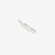 Moto Hideo Motoike FT-06-R Silver Feather with K18 Gold Heart Top - Medium back view