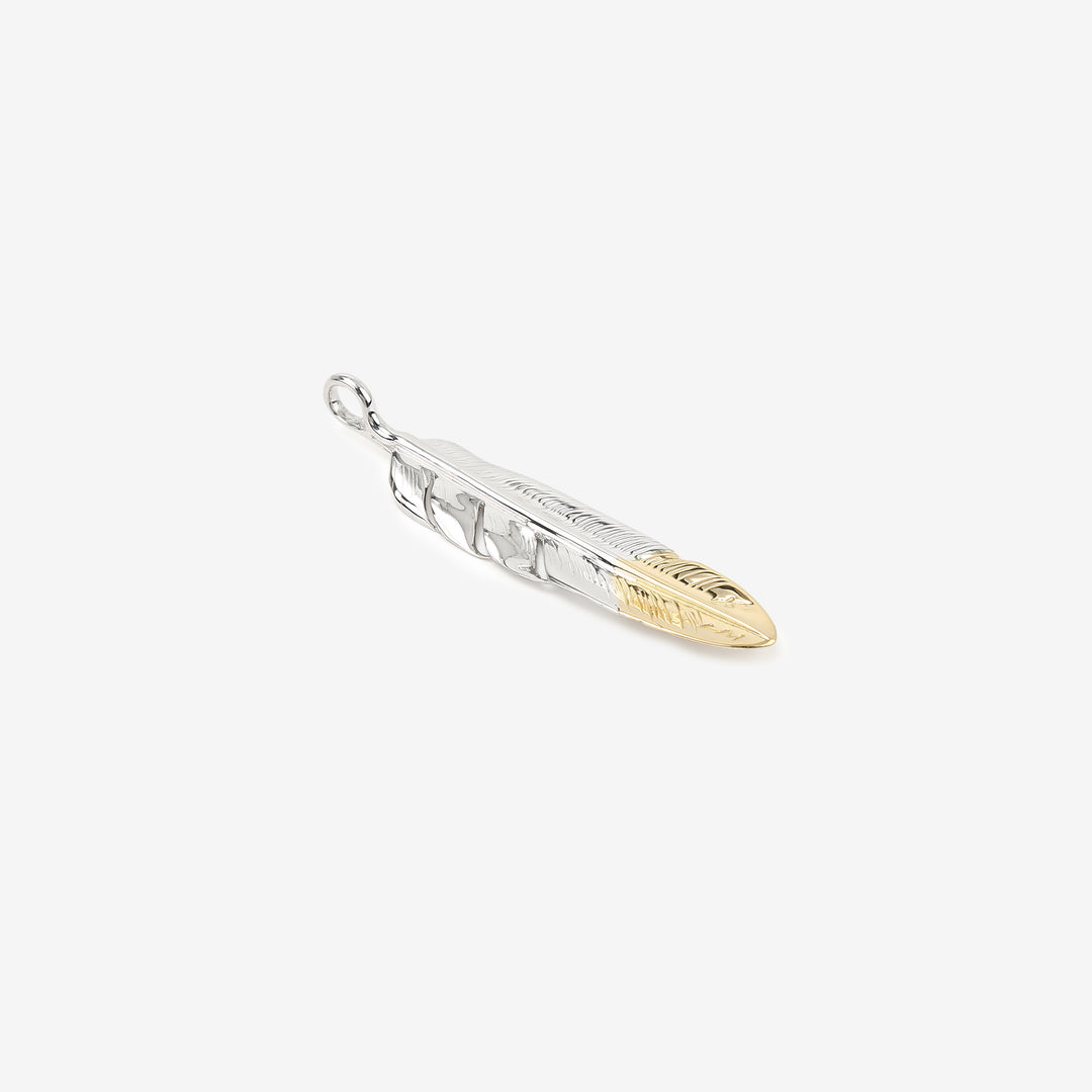 Moto Hideo Motoike FT-50 K18 Gold-Tipped Kazekiri Flight Feather Large_3
