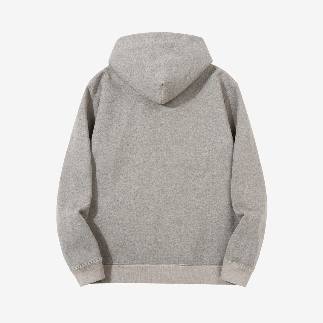 Deluxeware SPZ-00 heavyweight loopwheeled full zip parka made in Japan hoodie grey